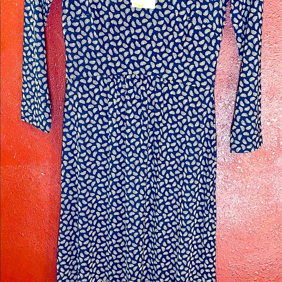 Boden Philippa Hem Detail 3/4 Sleeve Rainbow Print Midi Dress Size 6 fun boho - Picture 7 of 8